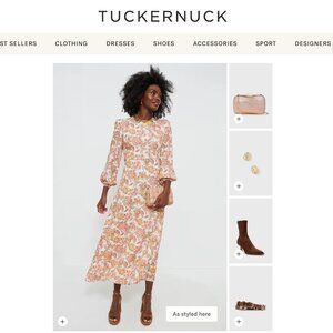 Hyacinth House Saffron Floral Sophia Maxi Dress Size M